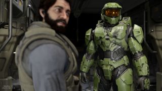 master chief and the pilot in halo infinite
