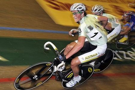 Alex Carver throws Scott Law into the fray during the Madison.