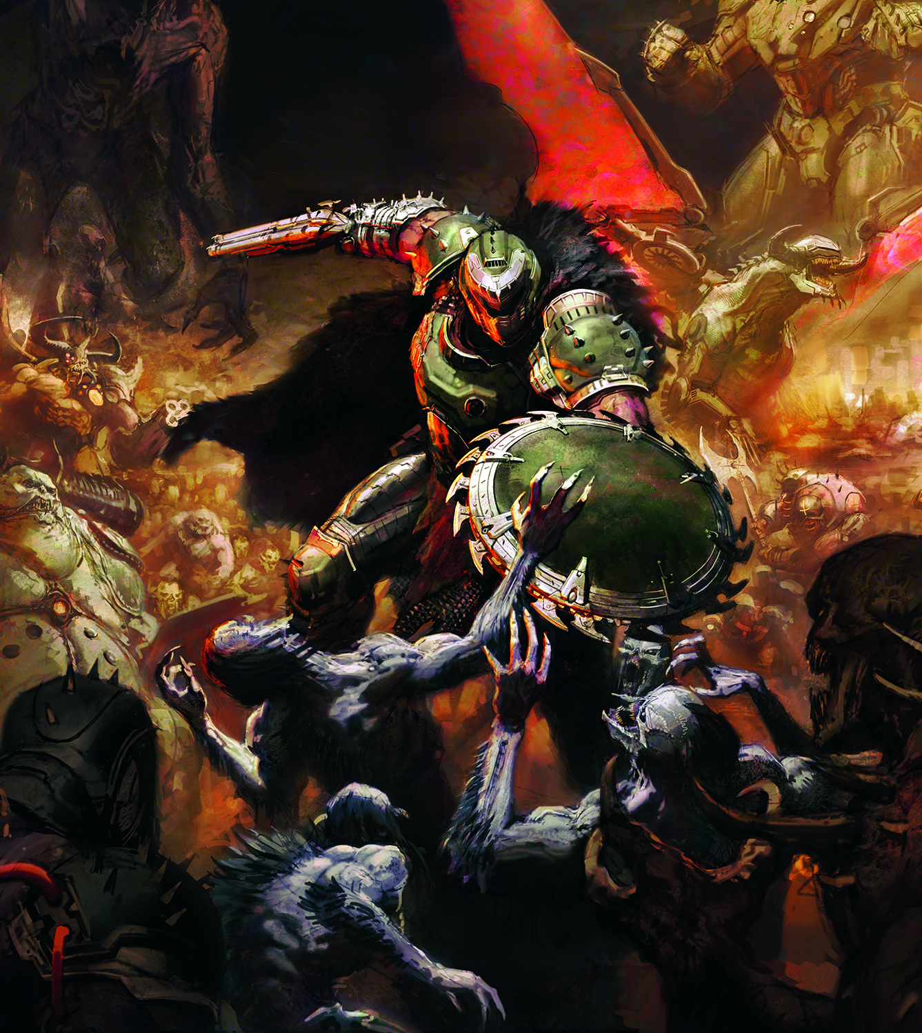 Doom the Dark Ages cover art tutorial