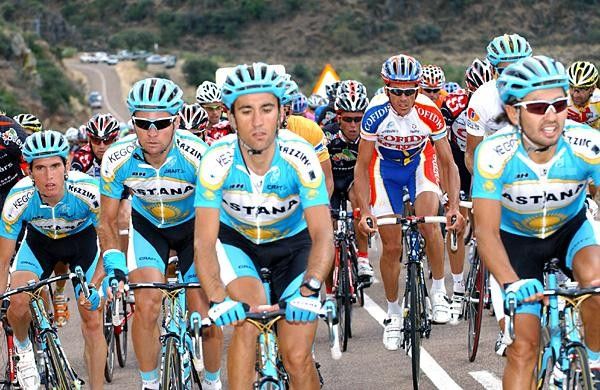The Astana boys hard at work