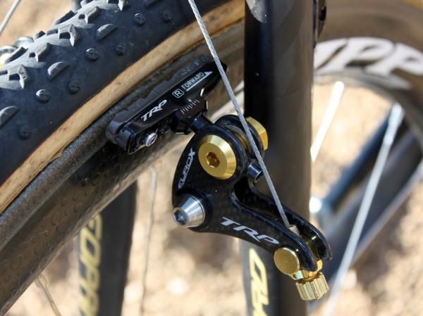 Meanwhile, Kool-Stop carbon-specific blocks are used out back for a different feel.