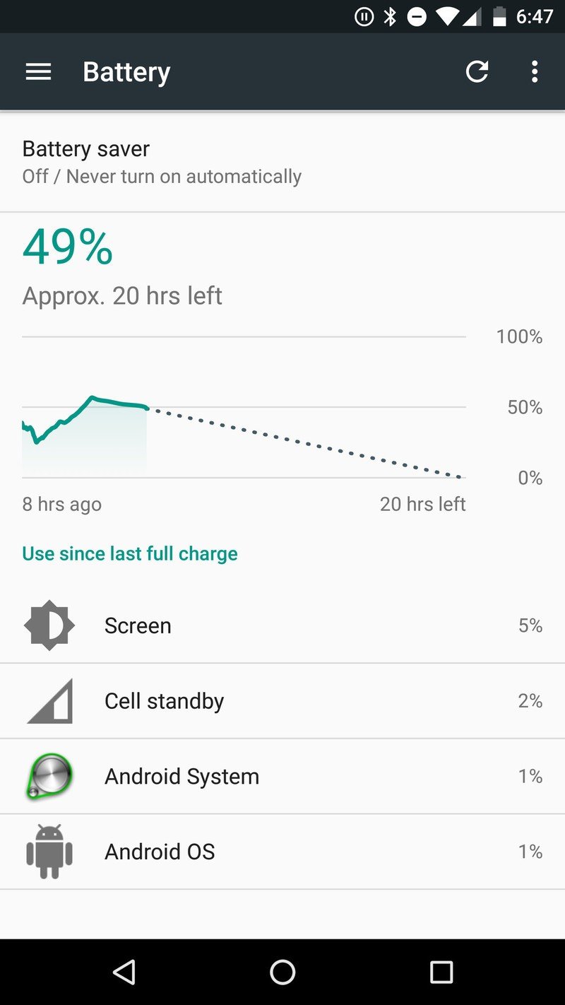 Android N Developer Preview settings menu