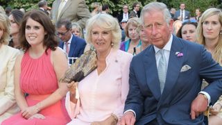 Princess Eugenie, Queen Camilla and King Charles attend the Quintessentially Foundation and Elephant Family's Royal Rickshaw Auction