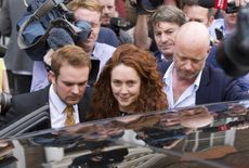 Rebekah Brooks outside Old Bailey