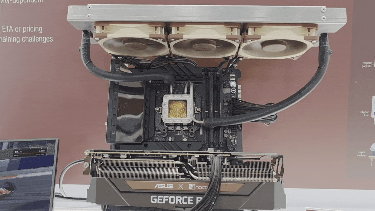 Noctua's thermosiphon project with a 360 millimeter radiator.