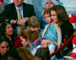 Jessica Alba - Jessica Alba and daughter Honour afternoon book club outing - Jessica Alba - Honor Marie - Read Across America Day - Michelle Obama - Celebrity News - Marie Claire UK - Marie Claire
