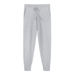 best joggers for women from the white company include these cotton cashmere joggers in grey