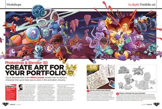 ImagineFX magazine spread