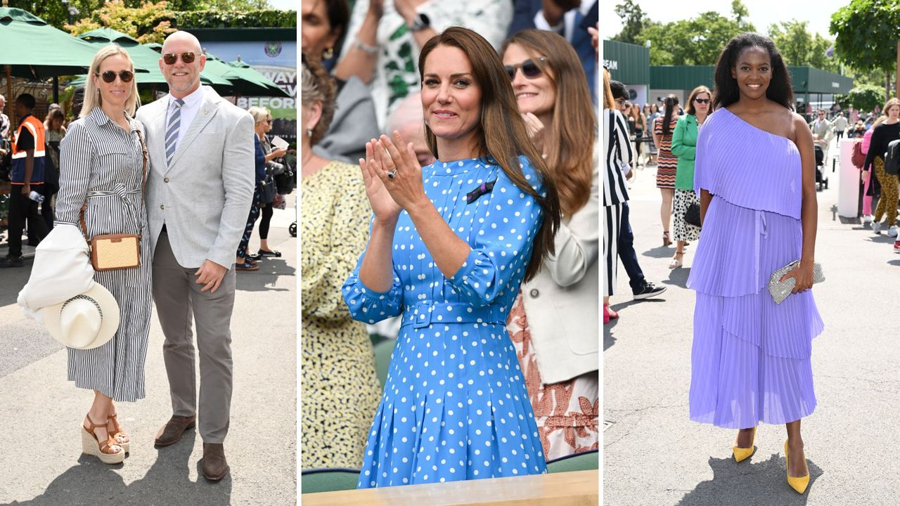 Zara Tindall, the Princess of Wales and Oti Mabuse at Wimbledon 