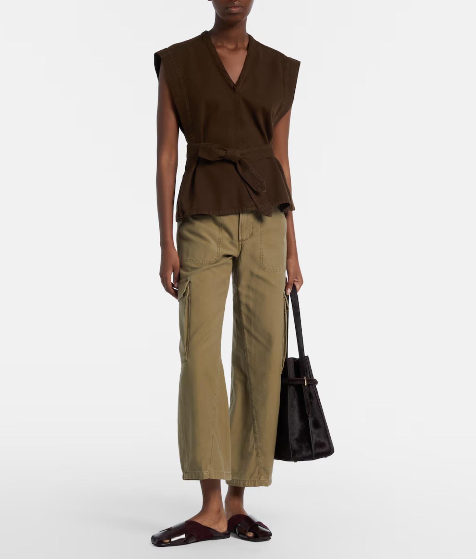 Citizens of Humanity, Thassos cropped cotton twill cargo pants