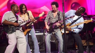 Paul Jackson Jr. performs with Nuno Bettencourt, Steve Lukather and Randy Jackson