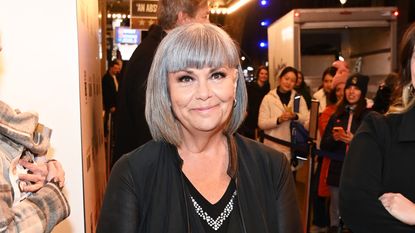 Dawn French rocks silver bob and sneakers on red carpet and looks fab