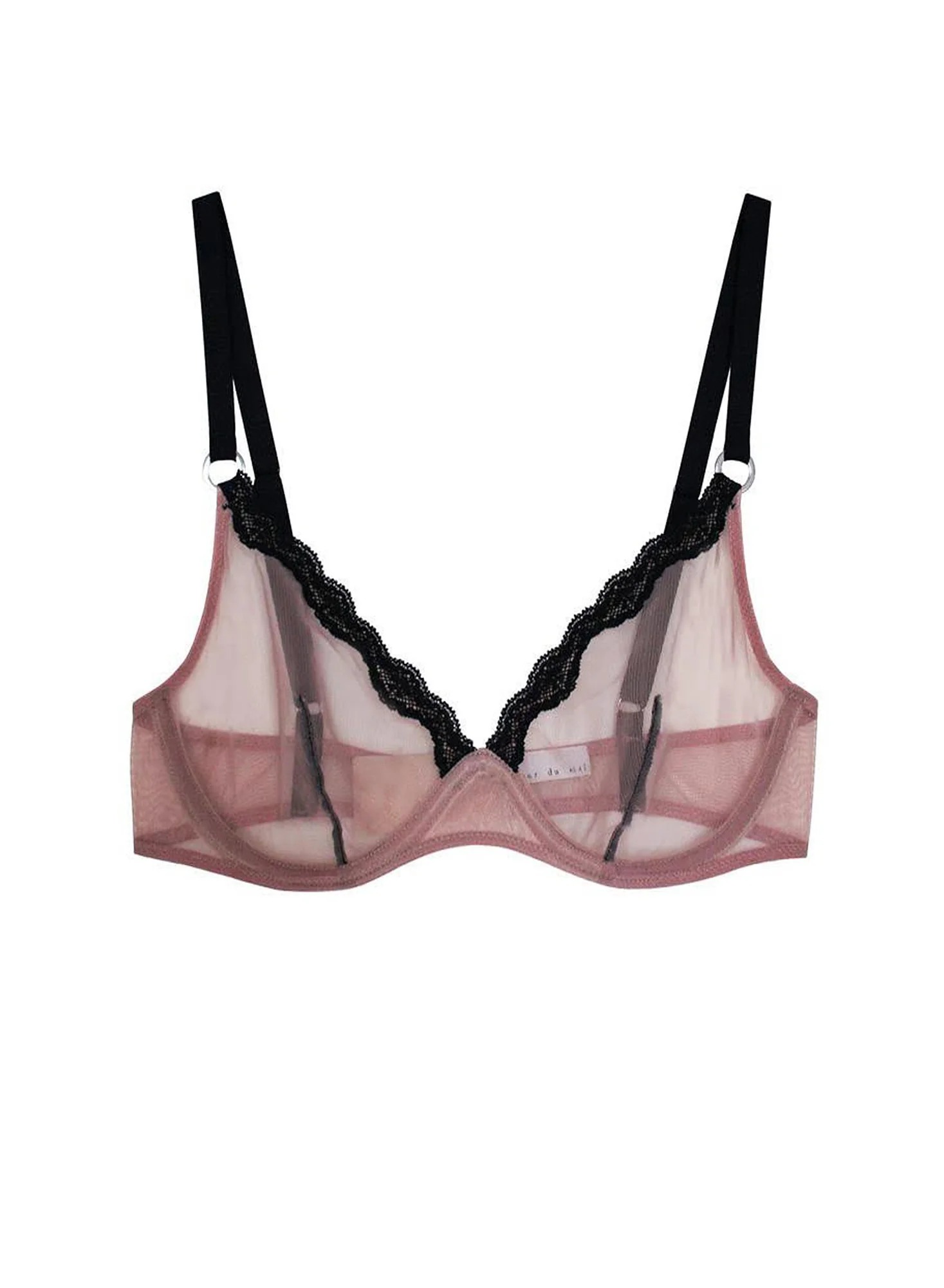 Fleur du Mal, Sheer Tulle Demi Bra