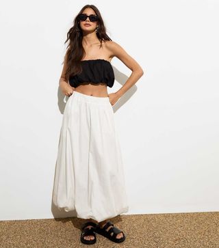 A-Line Midi Skirt