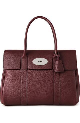 Bayswater Grained Leather Satchel