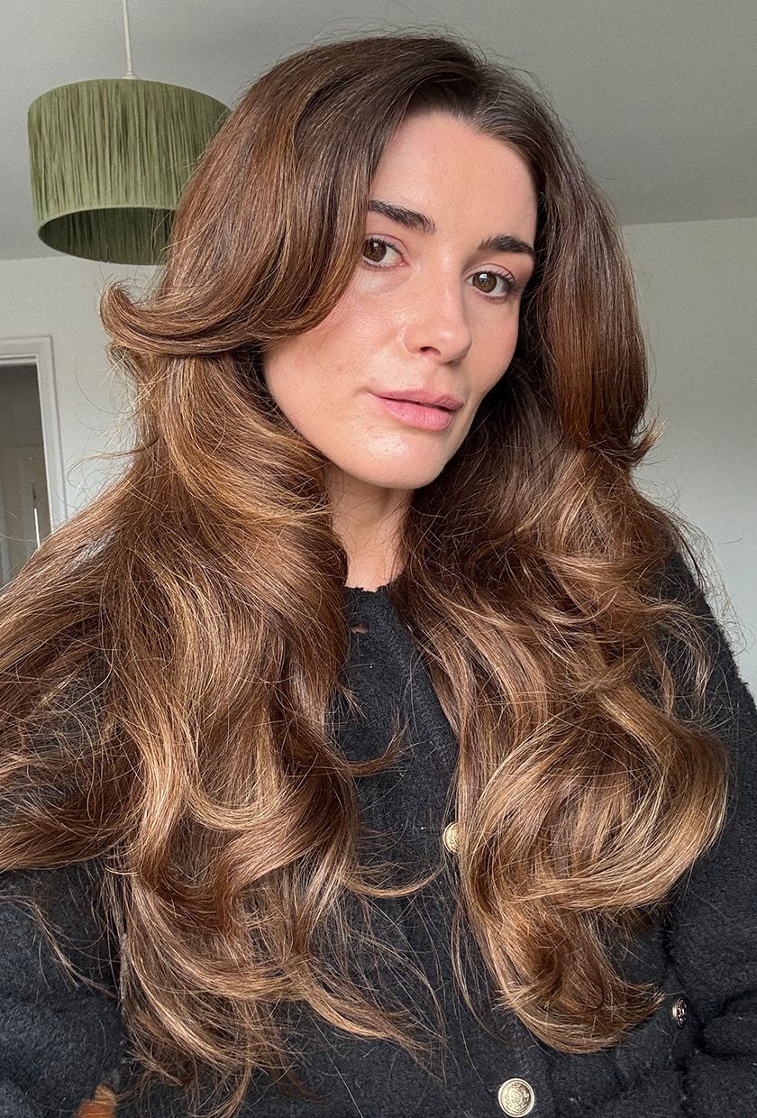 Eleanor's hair after using the T3 Hair Rollers
