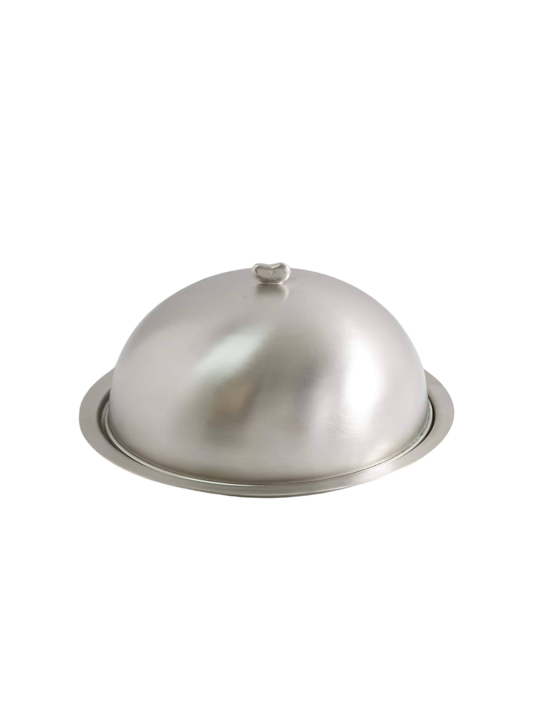 Large nickel-plated cloche.