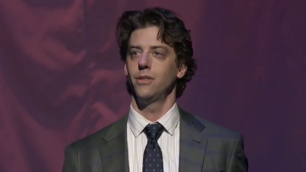 Christian Borle crying and singing 