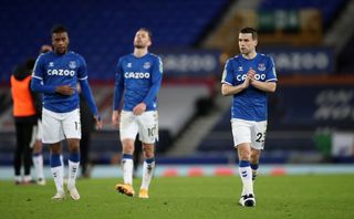 Everton were knocked out of the Carabao Cup by Manchester United