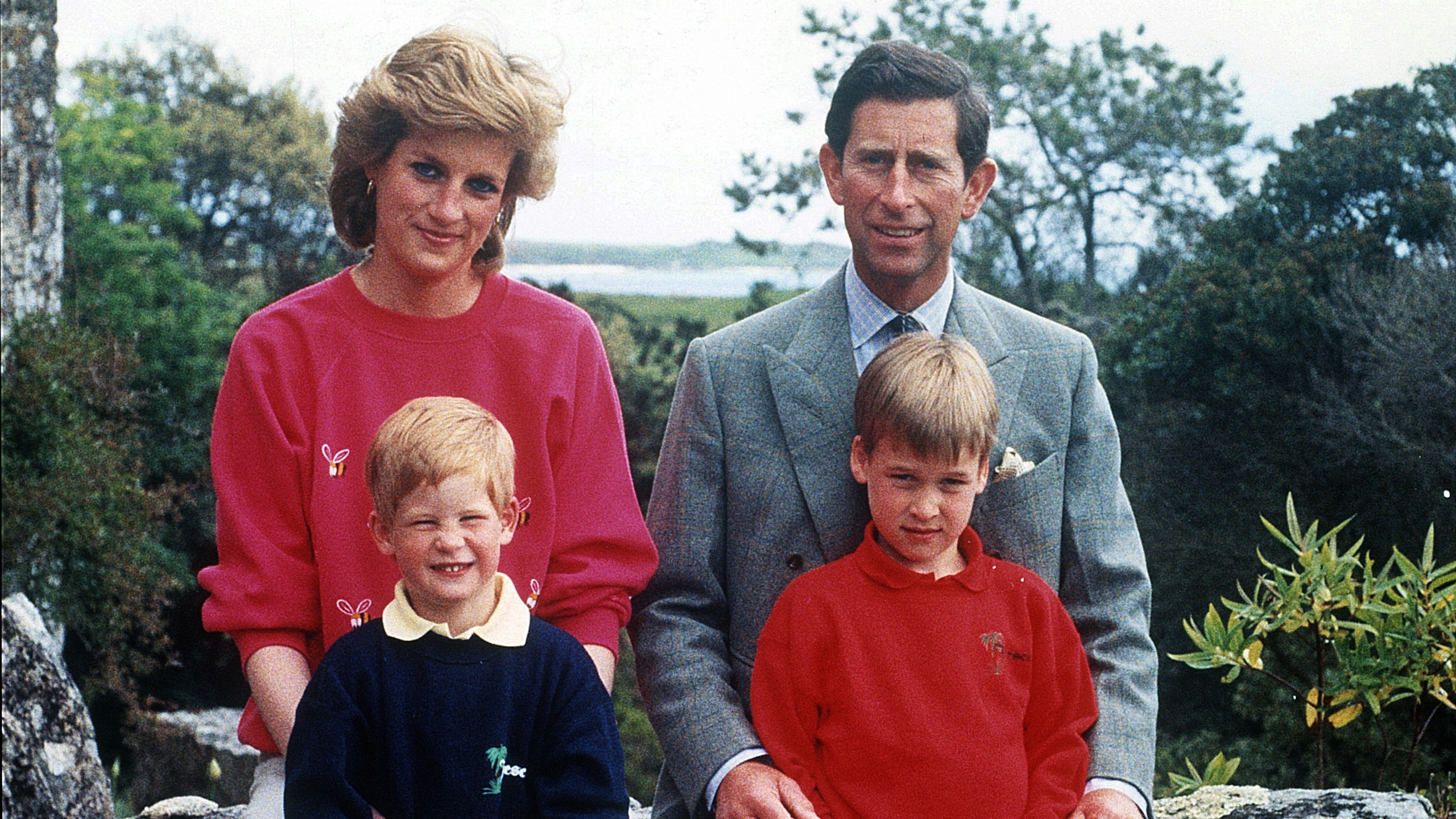 Princess Diana, King Charles and Princes William and Harry on holiday, Scilly Isles, Britain - 1989