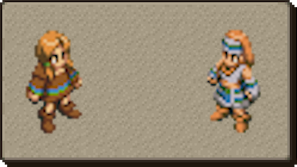 fft job sprite art on beige background