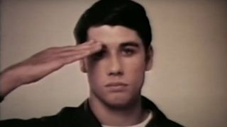 John Travolta saluting in U.S. Army recruitment ad