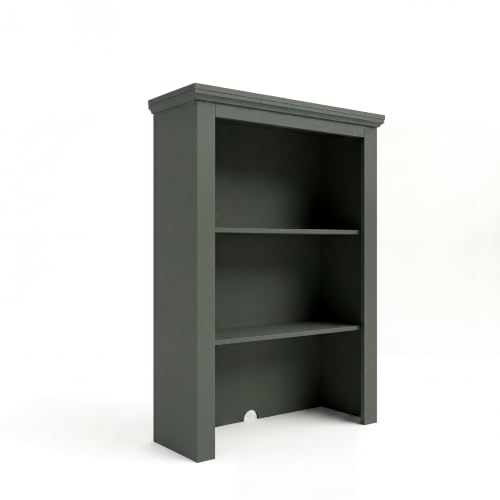 Martha Stewart Bedford Modular Fluted 2-Shelf Hutch, Fern Green