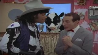 Lawrence Fishburne and Paul Reubens on Pee-wee's Playhouse
