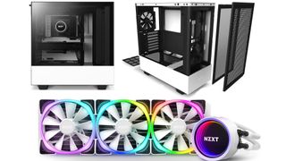 A NZXT H510 Flow and Kraken Z73RGB in White