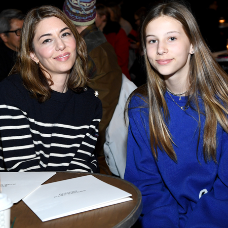 Sofia Coppola and Romy Mars attend the Marc Jacobs Fall 2020 runway show during New York Fashion Week on February 12, 2020 in New York City