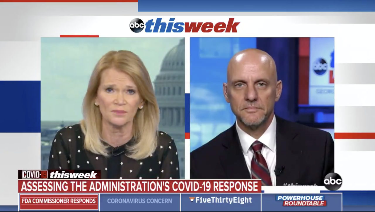 Martha Raddatz and Stephen Hahn.