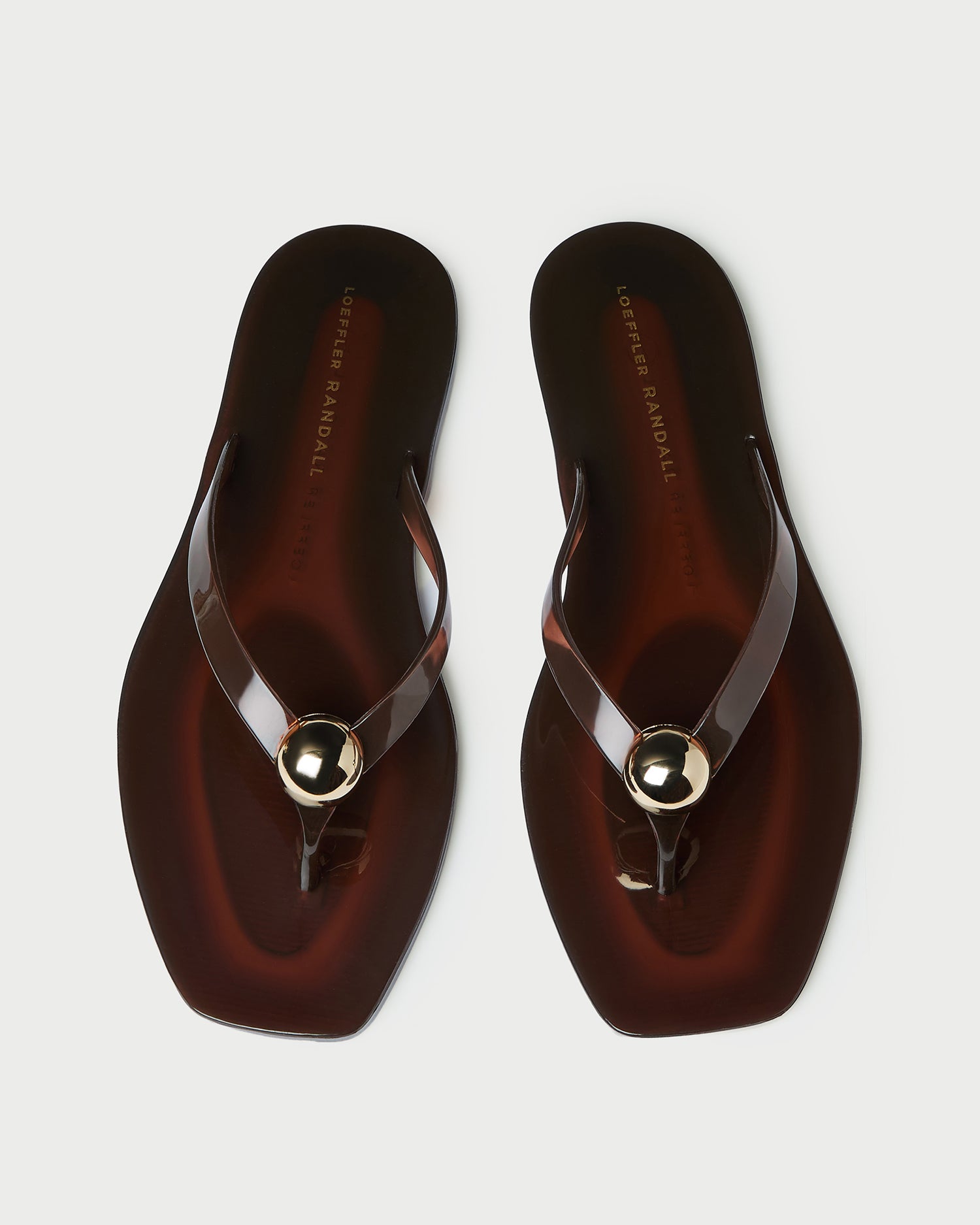 Jovie Brown Jelly Flip Flop - Brown / 5