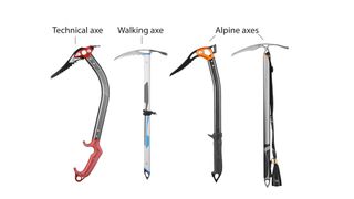 what is ice climbing: ice axes