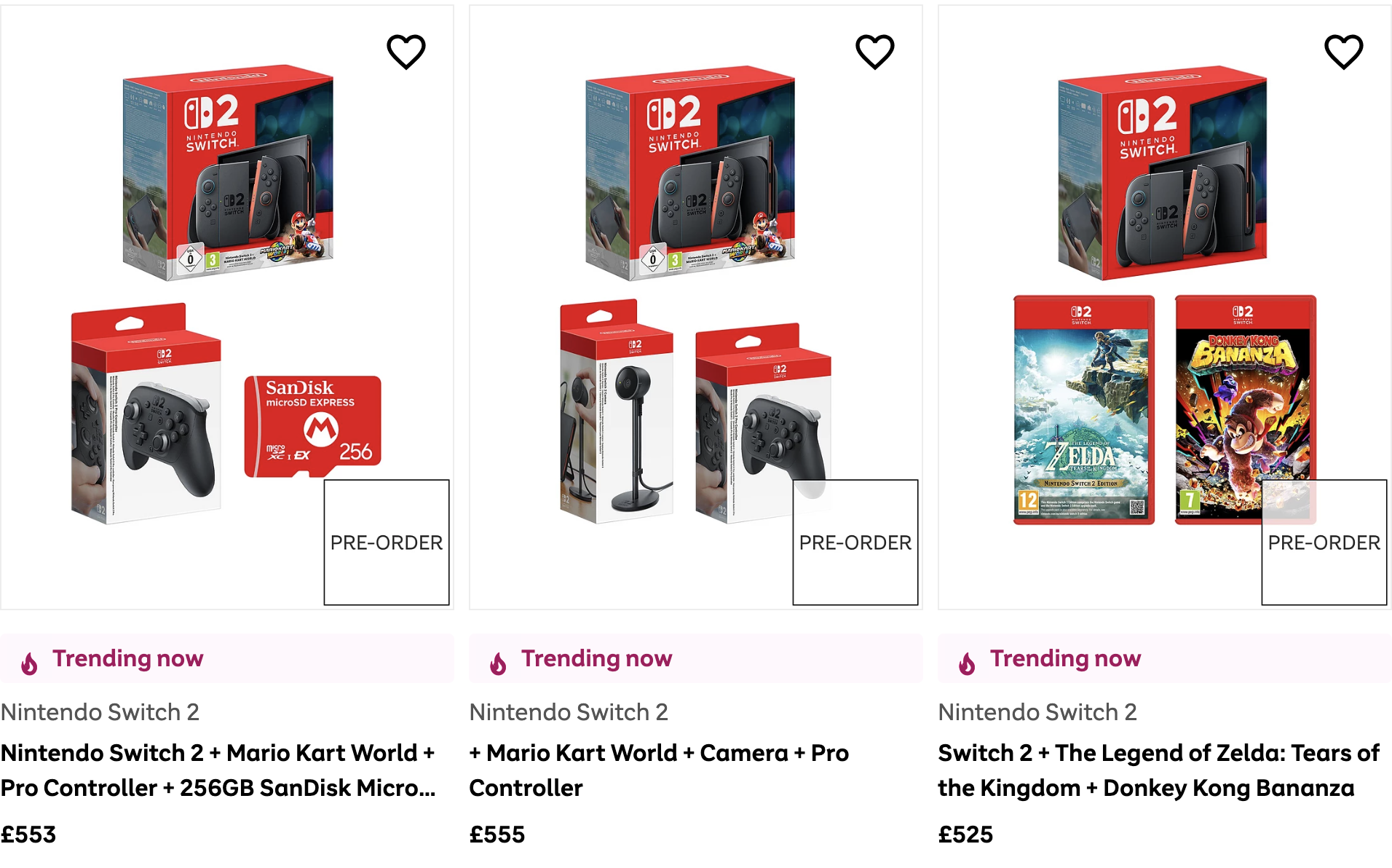 Switch 2 preorders