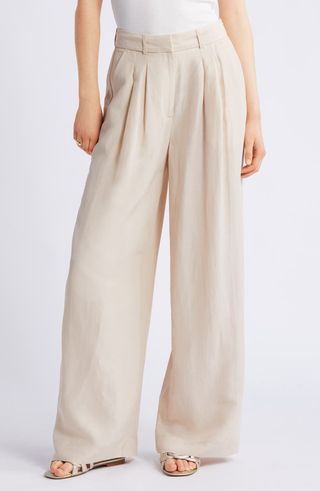 Pleated Wide Leg Pants