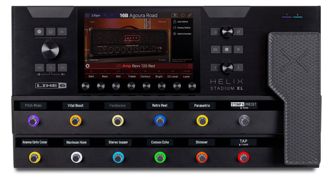 Line 6 Helix Stadium XL: The new flagship amp modeller and multi-effects unit is a dramatic expansion of the Helix framework with a suite of state-of-the-art features