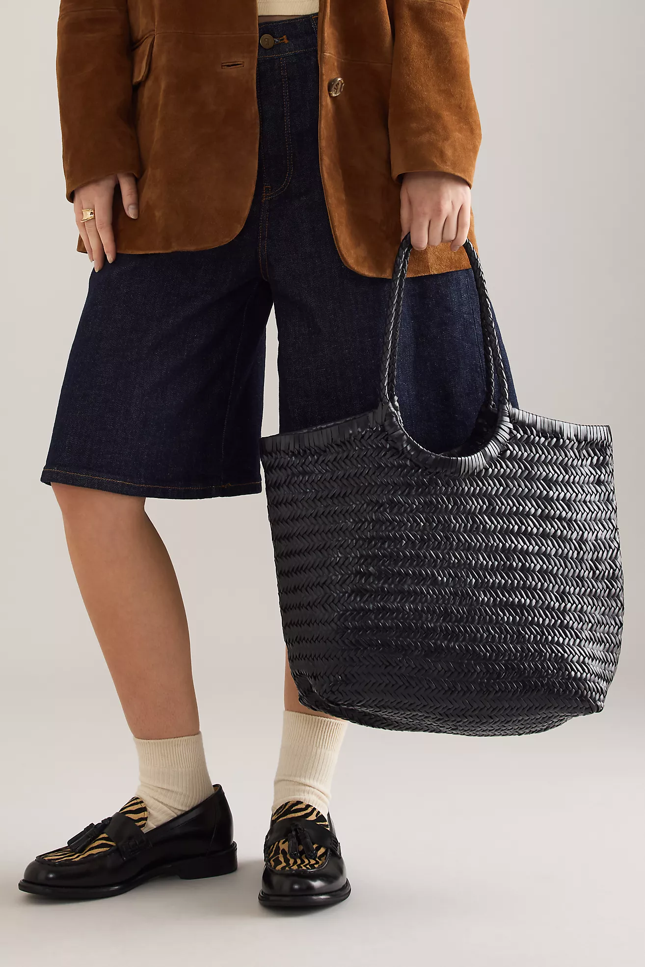 Nola Woven Leather Bag
