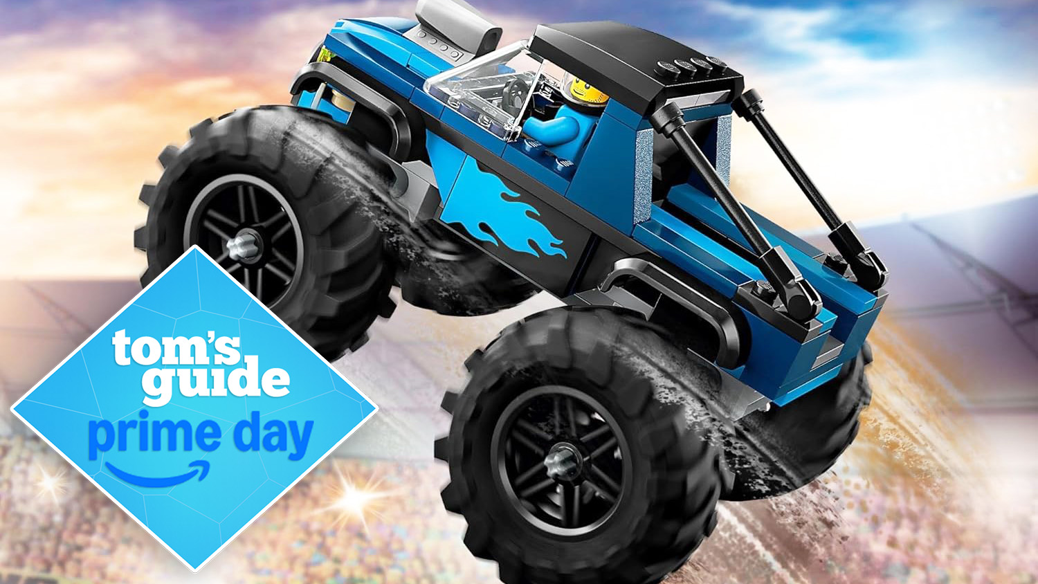 Lego City Blue Monster Truck in blue