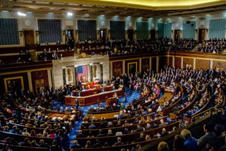 The senate floor during a vote