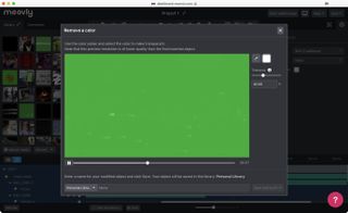 Moovly online video maker in use