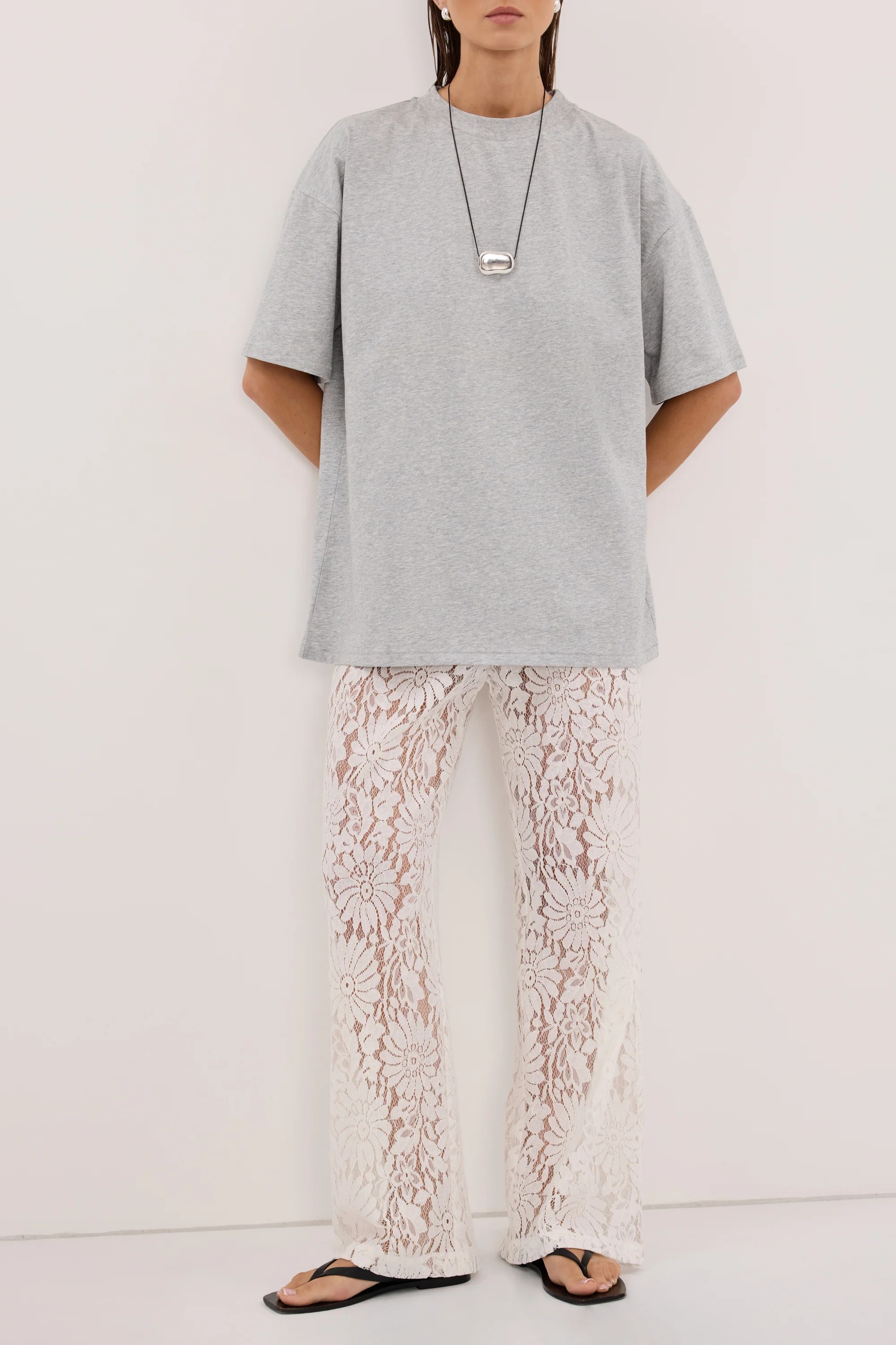 Wilma White Lace Pant - 2 / White