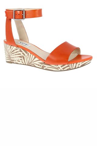 Clarks Orange Leather Sandals, £49.99