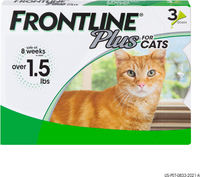 FRONTLINE Plus for Cats and Kittens RRP: $49.99 | Now: $34.84 (3 doses)| Save: $15.15 (30%)