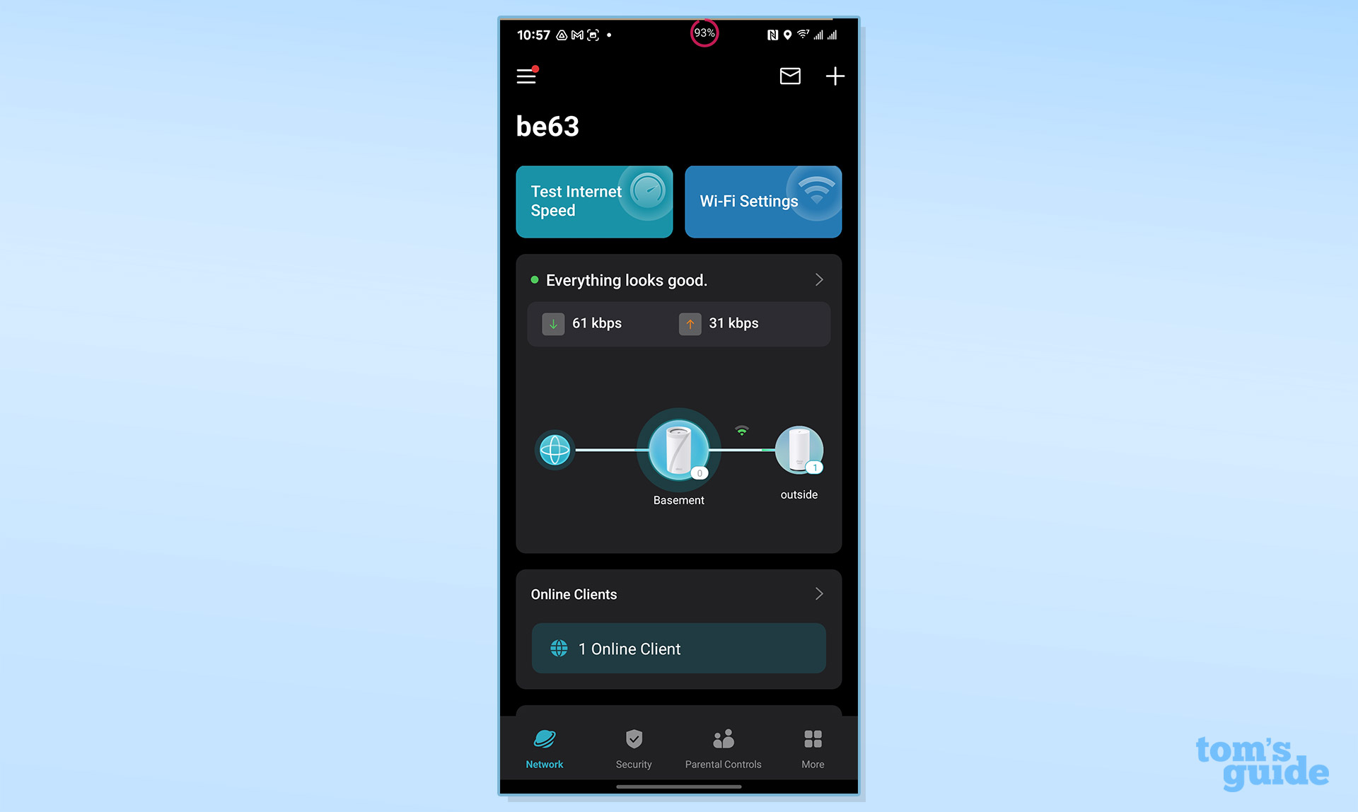 TP-Link Deco BE65-Outdoor app screenshot