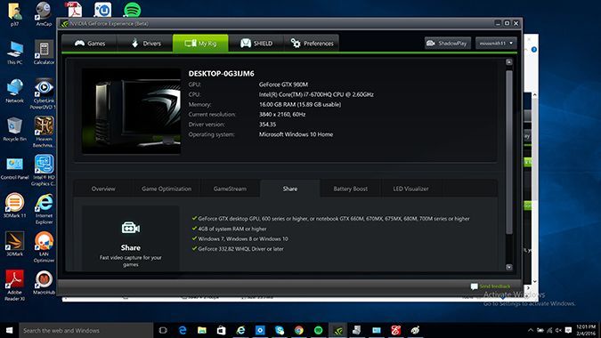 nvidia geforce recording