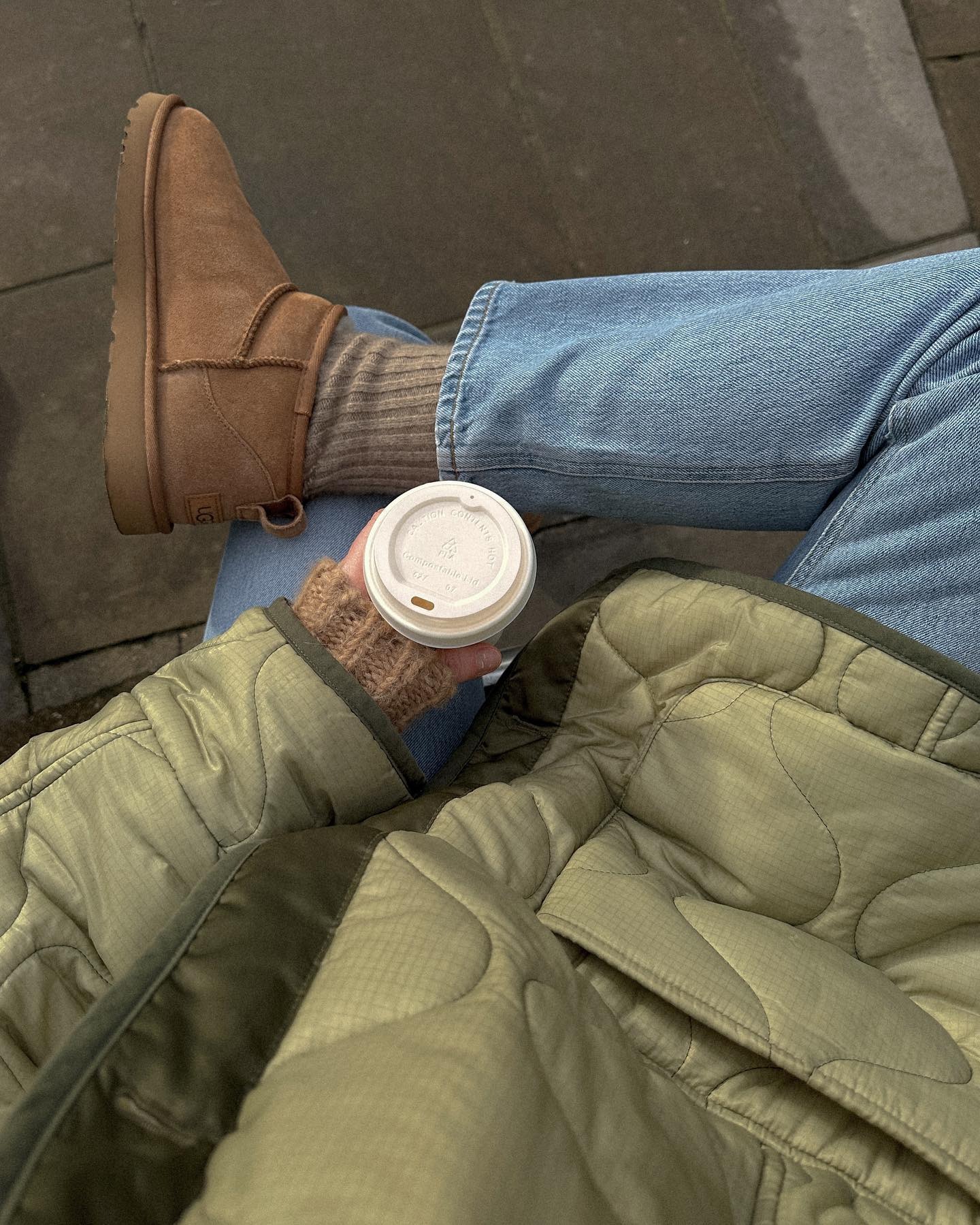 @francescasaffari wearing UGG boots.