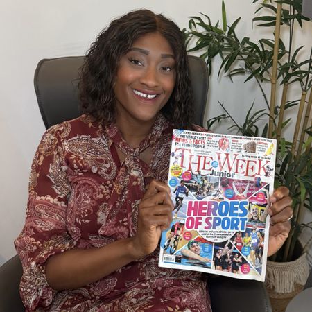 Bibiana Yetty reading The Week Junior