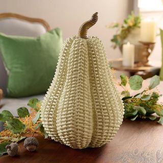 Cream rattan gourd decoration 