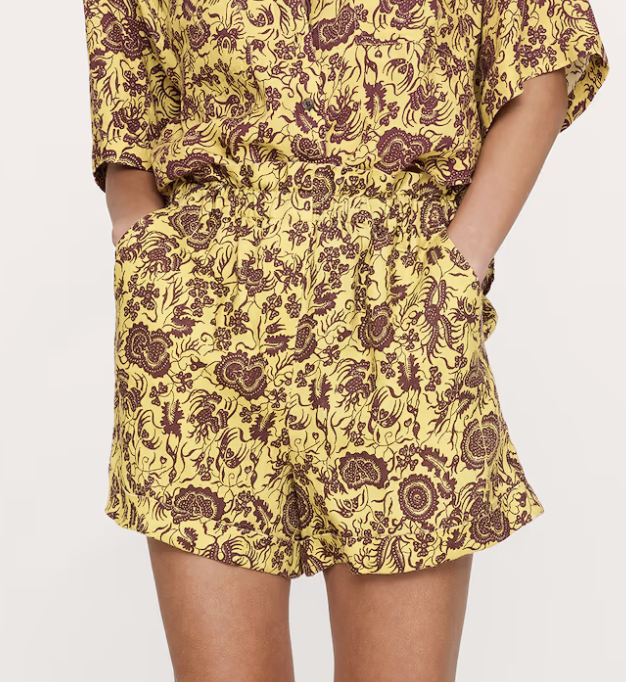 Banana Republic, 3.5" Paperbag-Waist Pull-On Linen Short (Was $80)