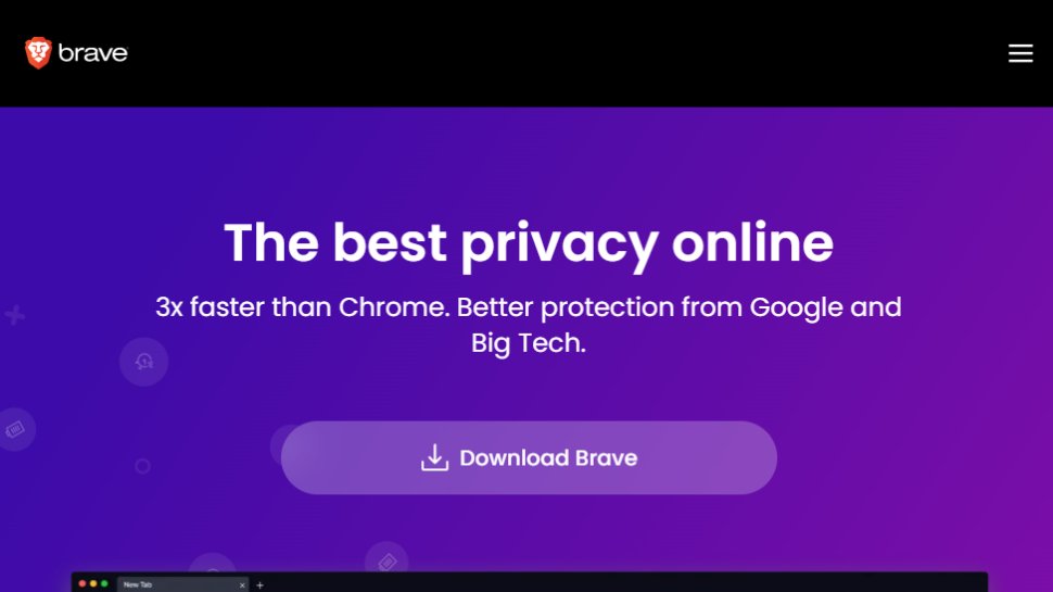 Website screenshot for Brave